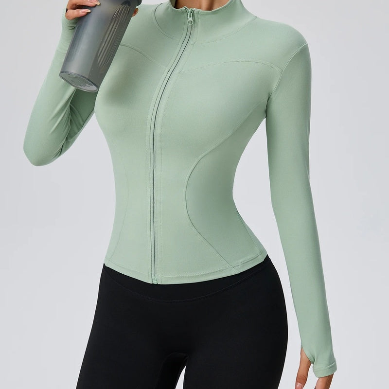 Chaqueta deportiva elástica de secado rápido